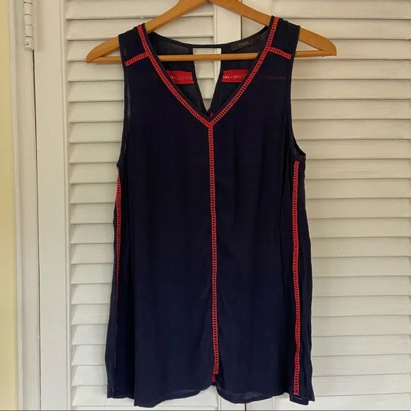 {THML} Navy Tank with Red Detailing - Medium - Picture 2 of 5